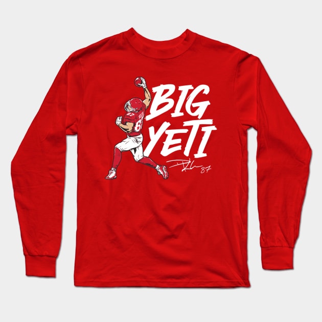 Travis Kelce Big Yeti Long Sleeve T-Shirt by ganisfarhan